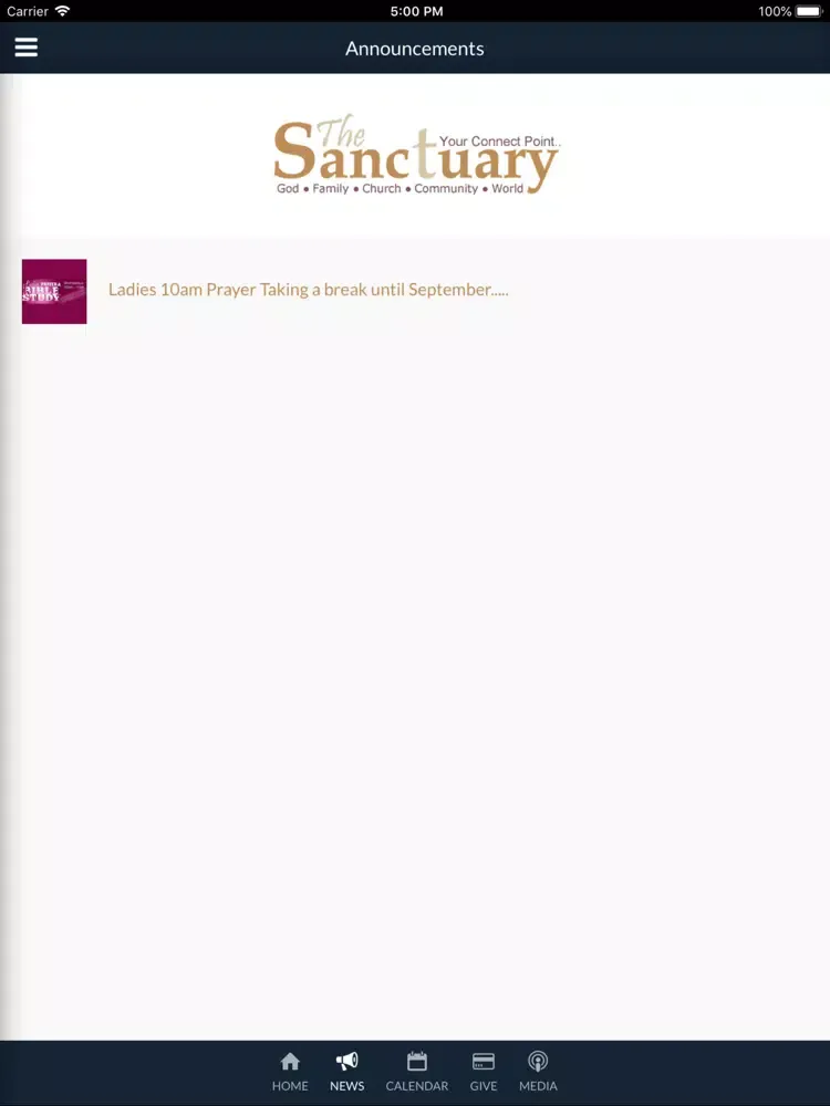 The Sanctuary Perris iPad  স্ক্রিনশট