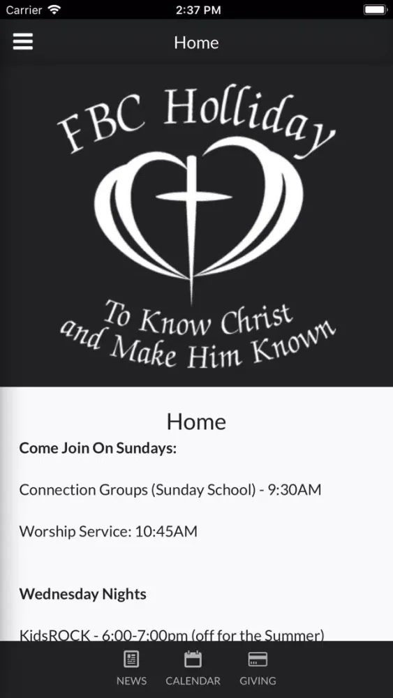 First Baptist Church Holliday Screenshots