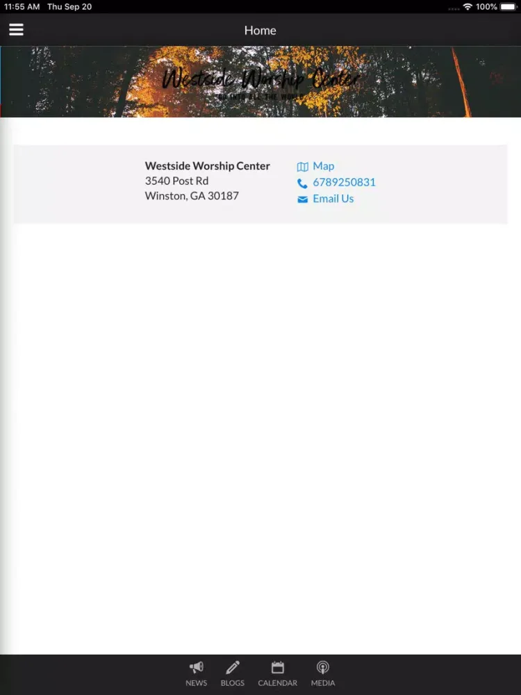 Westside Worship Center iPad  Screenshots