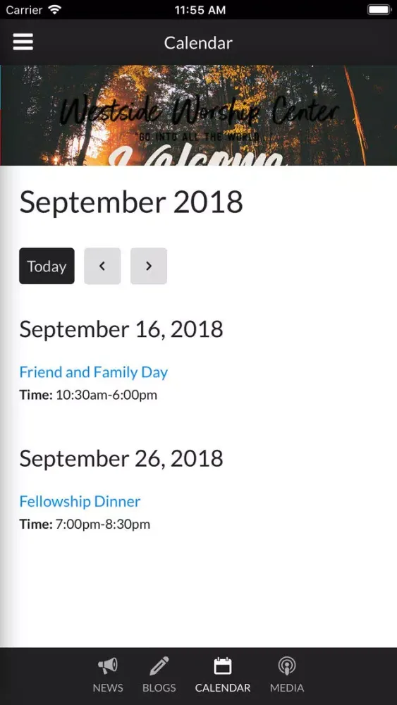 Westside Worship Center Screenshots
