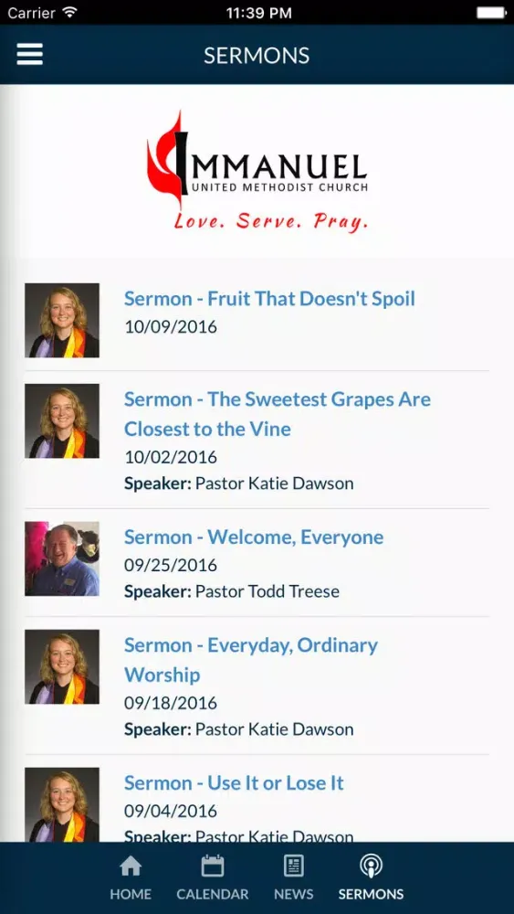 Immanuel UMC in Des Moines, IA of Des Moines, IA 스크린샷