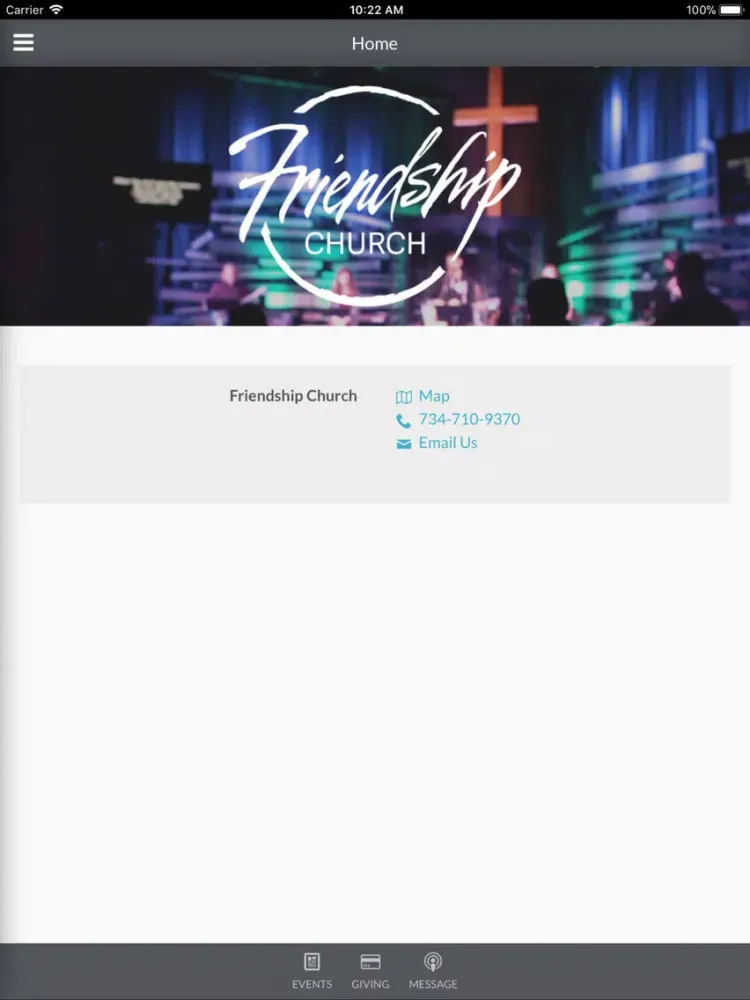 Captures d'écran de Friendship Church Info iPad 