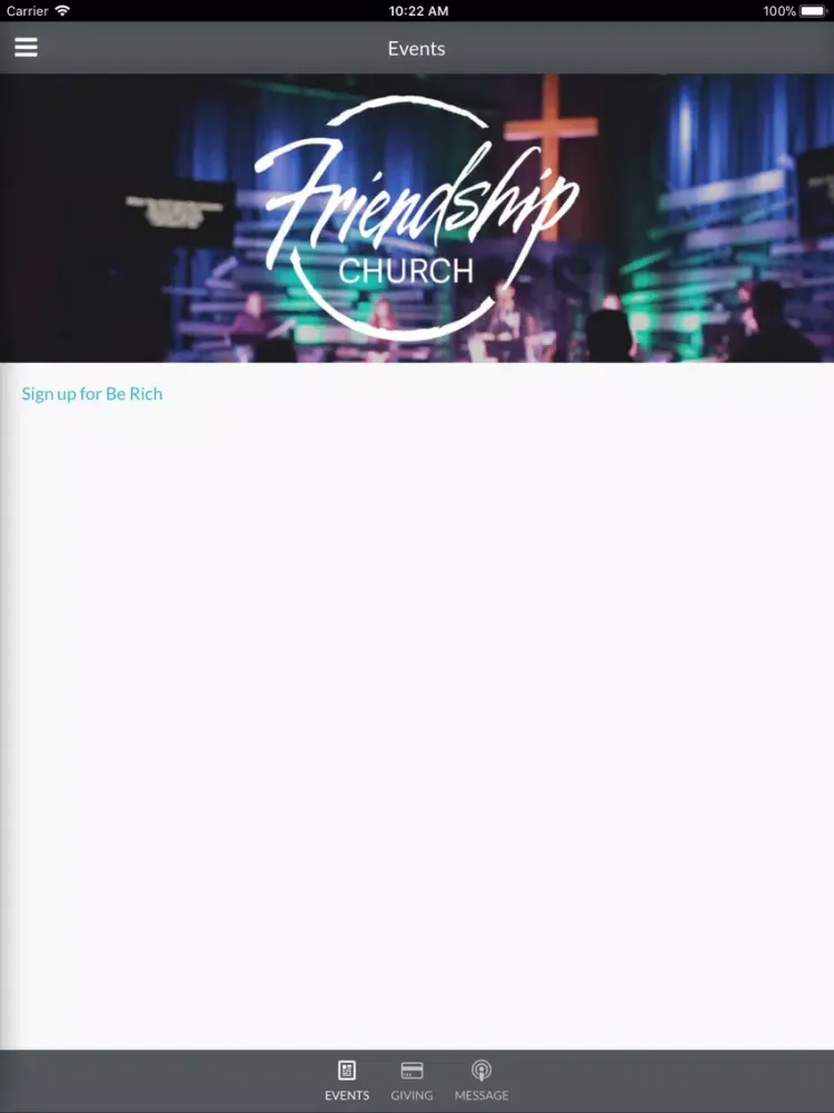 Captures d'écran de Friendship Church Info iPad 