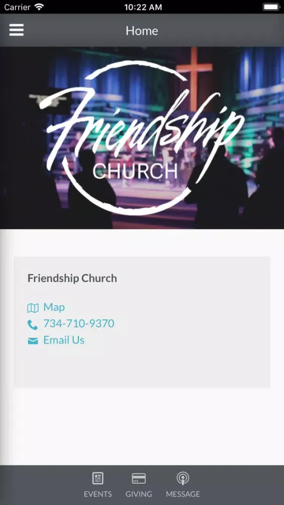 Captures d'écran de Friendship Church Info