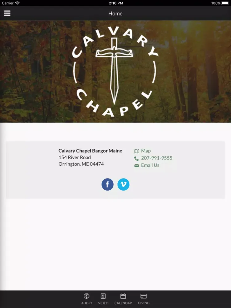 Calvary Chapel Bangor iPad 应用截图