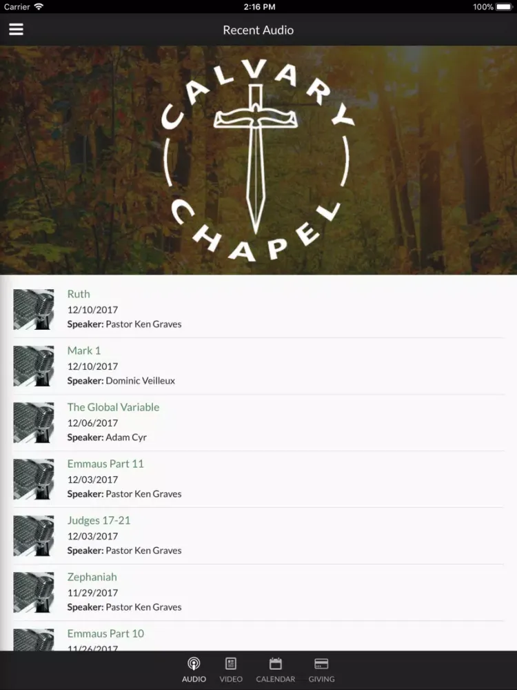 Calvary Chapel Bangor iPad 应用截图