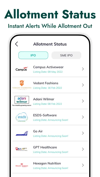 IPO Notes - Mainboard, SME IPO स्क्रीनशॉट