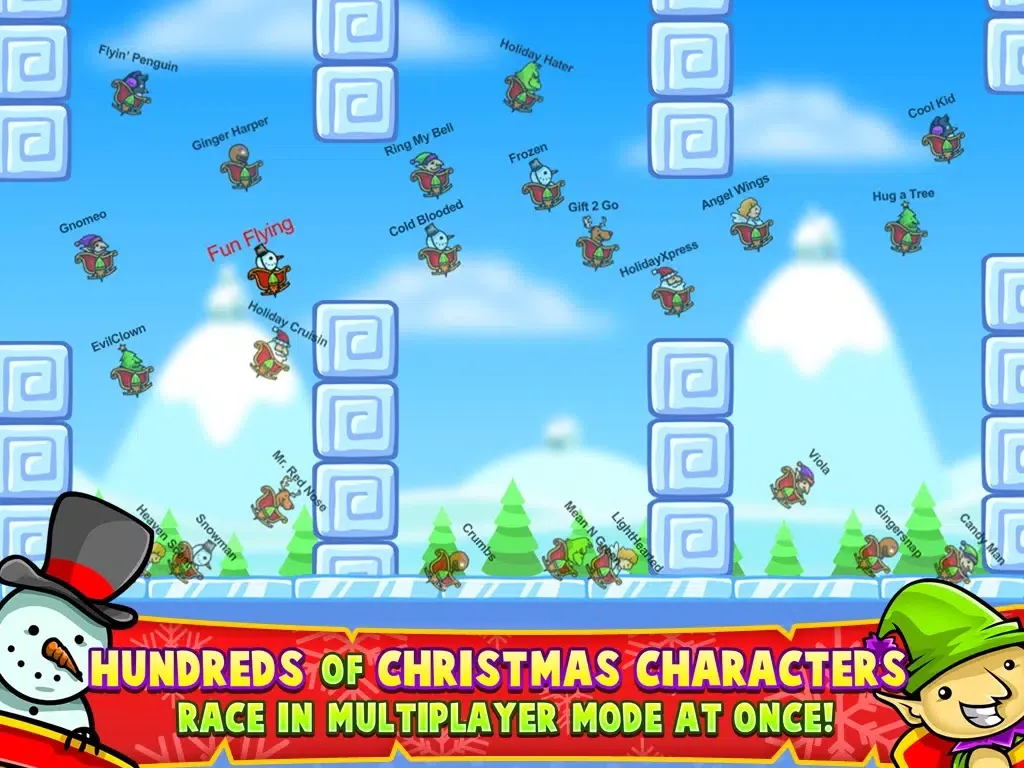 Christmas Race – Fun Flying Santa Claus Game iPad  Screenshots
