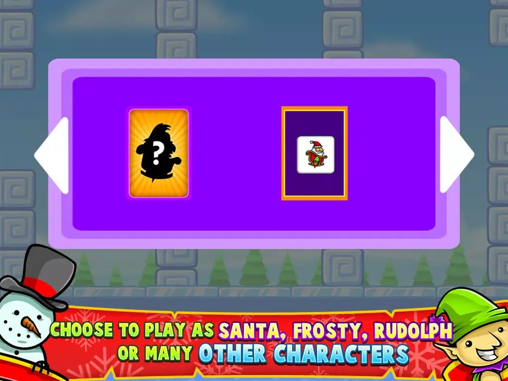 Christmas Race – Fun Flying Santa Claus Game iPad  Screenshots