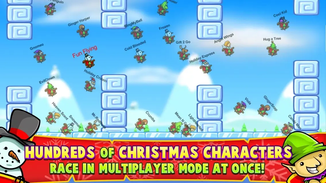 Christmas Race – Fun Flying Santa Claus Game Screenshots
