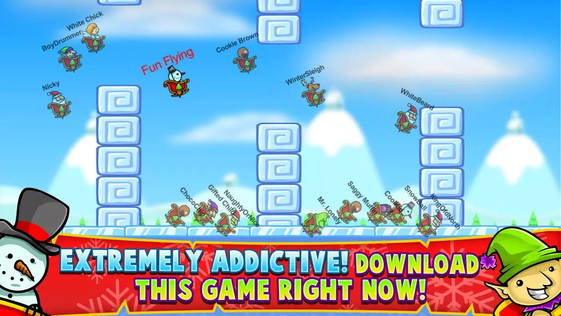 Christmas Race – Fun Flying Santa Claus Game Screenshots
