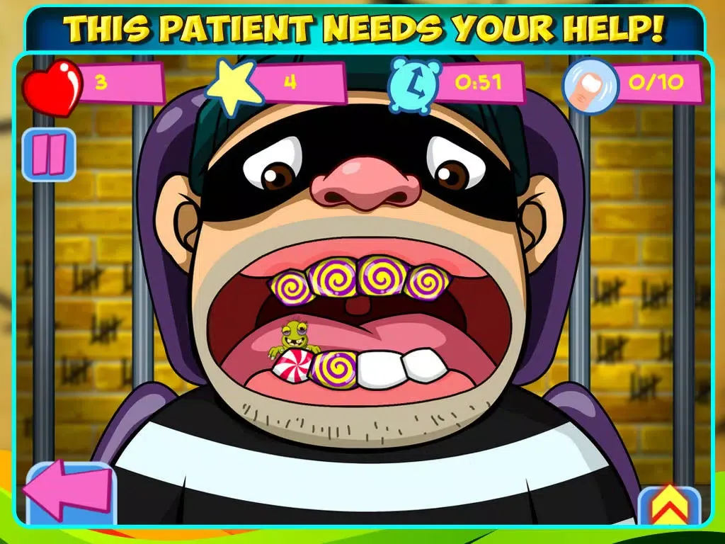 Criminal Dentist - Fun Tap game to clean prisoner teeth in jail iPad  スクリーンショット
