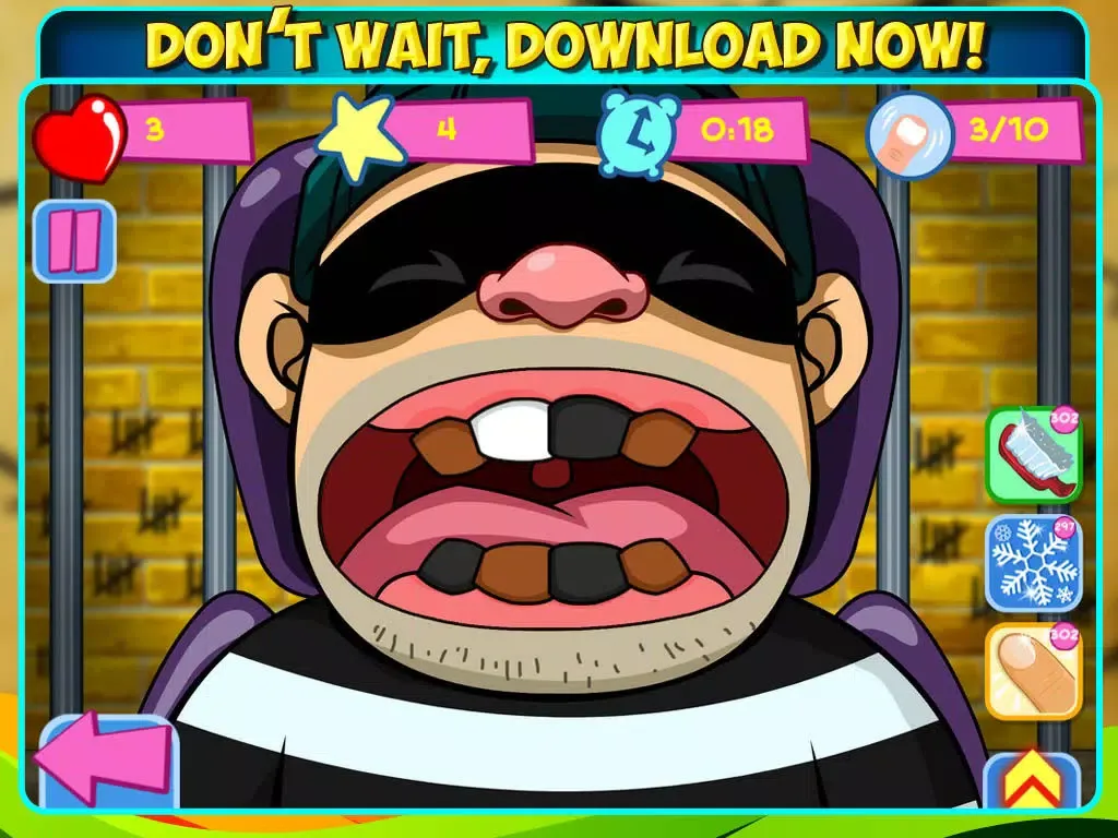Criminal Dentist - Fun Tap game to clean prisoner teeth in jail iPad  スクリーンショット