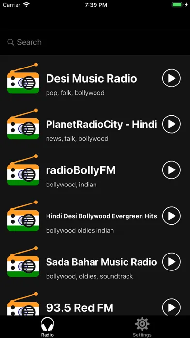 Screenshot di ourRadio India