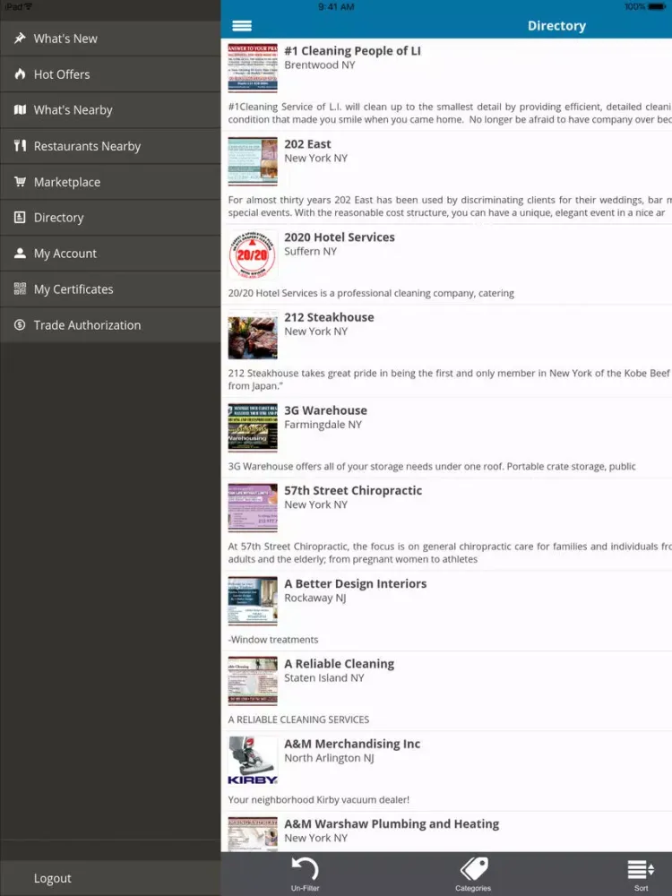 Capturas de tela do Superbiz SuperApp iPad 