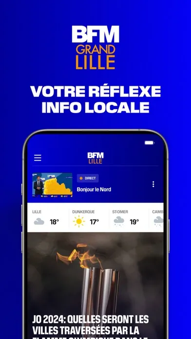 Ảnh chụp màn hình của BFM Grand Lille - news & météo