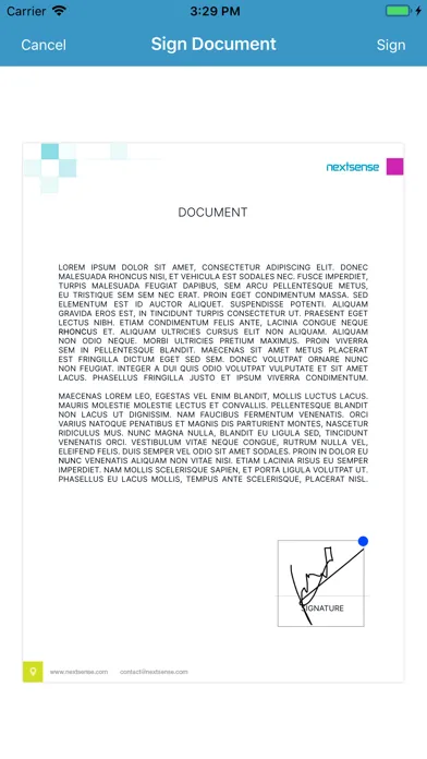 Screenshot di Nextsense eSign