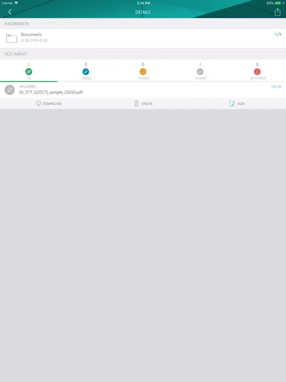 Nextsense Remote Signing iPad  Screenshots