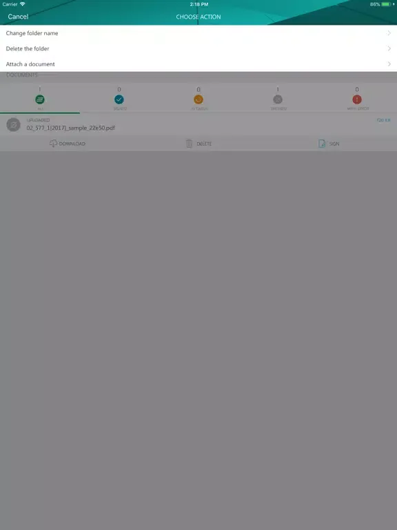 Nextsense Remote Signing iPad  Screenshots