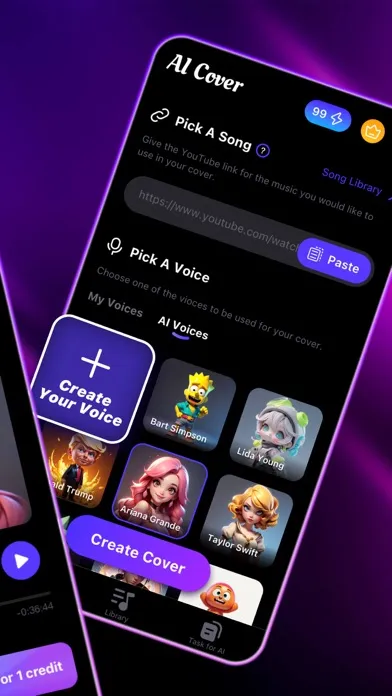 Capturas de tela do AI Song Lab: Music & Covers