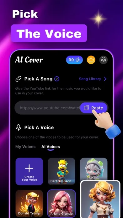 Capturas de tela do AI Song Lab: Music & Covers