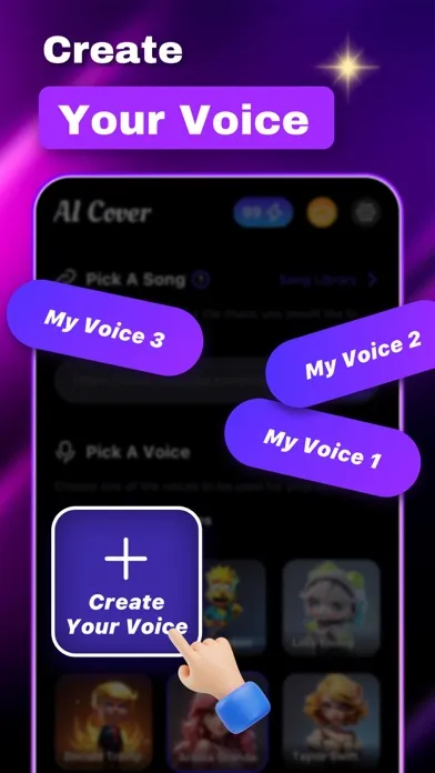 Capturas de tela do AI Song Lab: Music & Covers