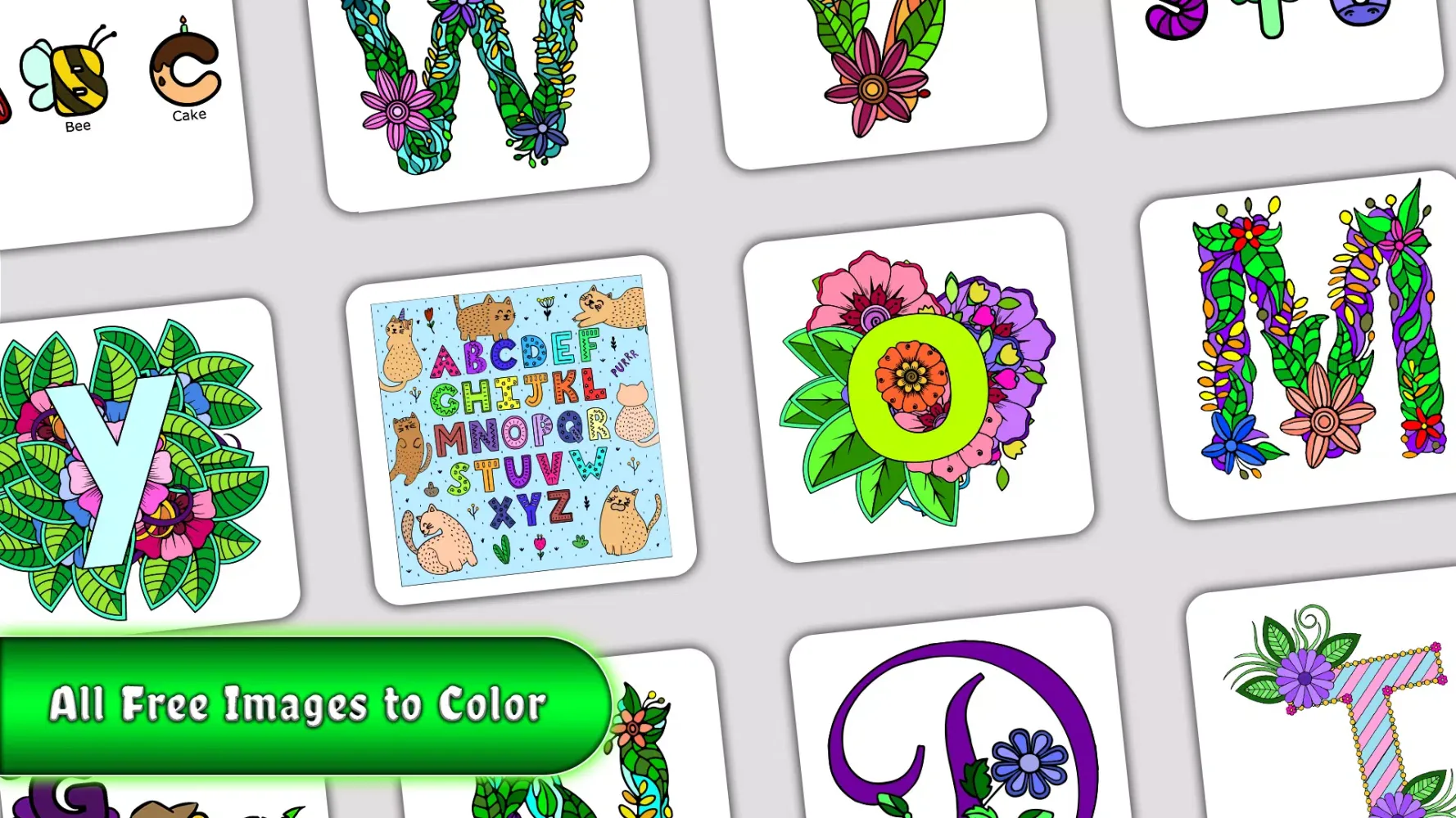 Alphabets Coloring Book Screenshots