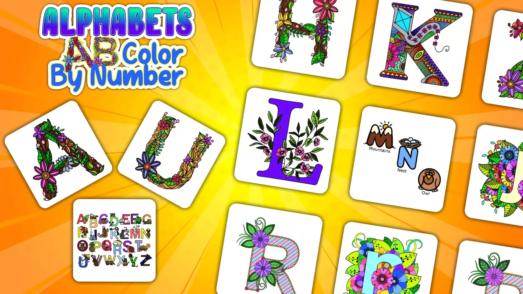 Alphabets Coloring Book Screenshots