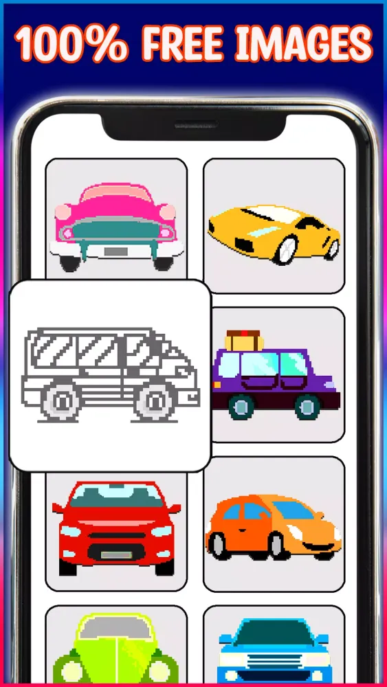 Cars Pixel Art Screenshots