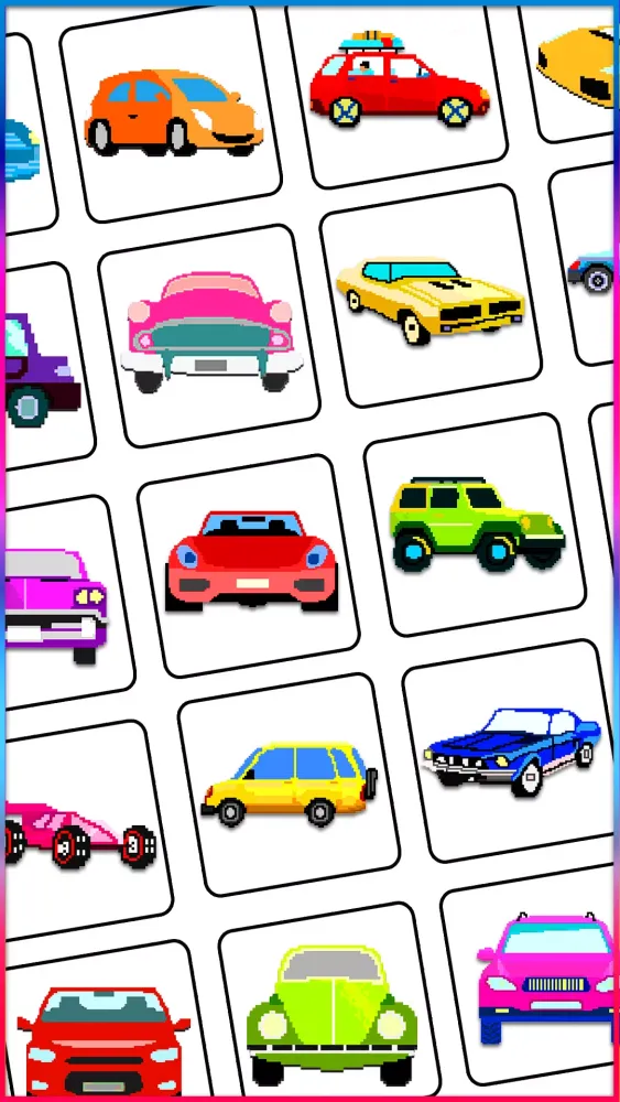 Cars Pixel Art Screenshots