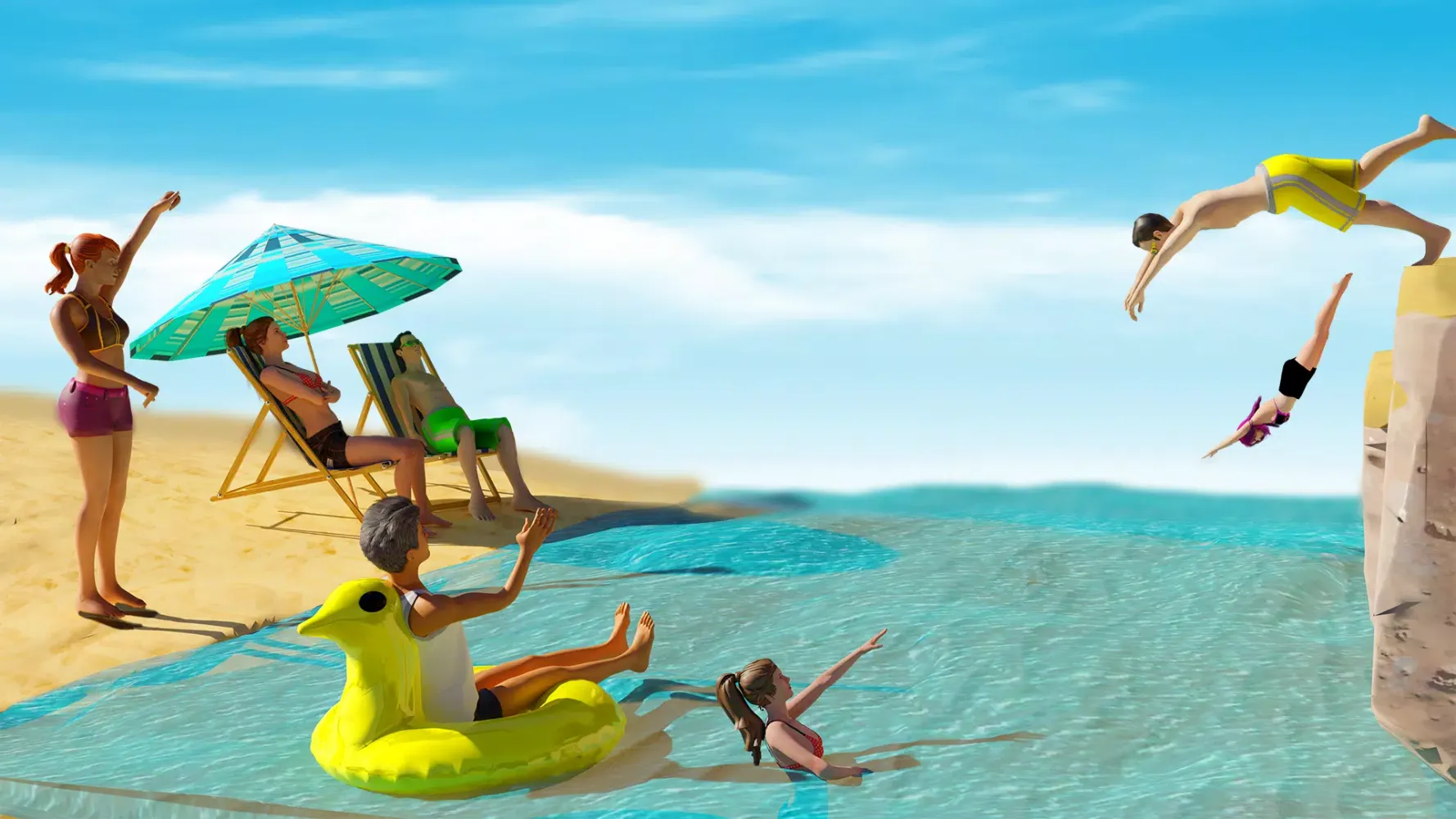 Cliff Flip Diving 3D Flip Screenshots