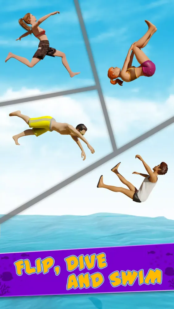 Cliff Flip Diving 3D Flip Screenshots