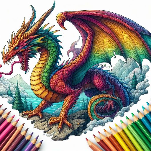 Dragons Paint By Number Dragons Paint By Number