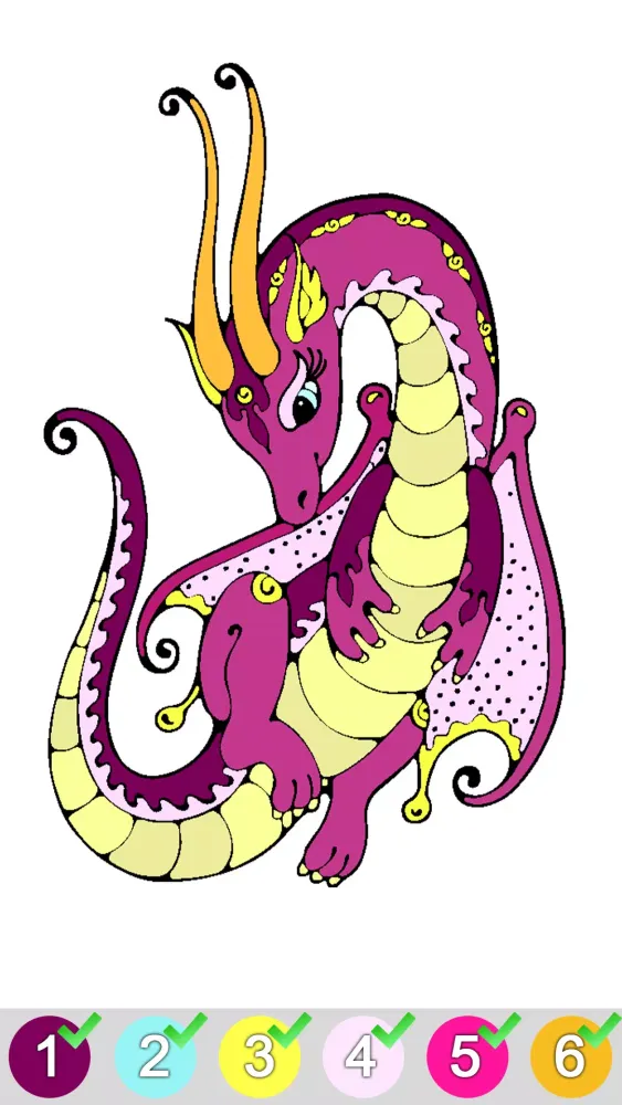 Dragons Paint By Number应用截图