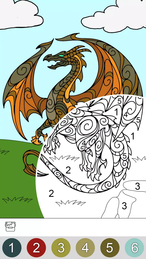 Dragons Paint By Number应用截图