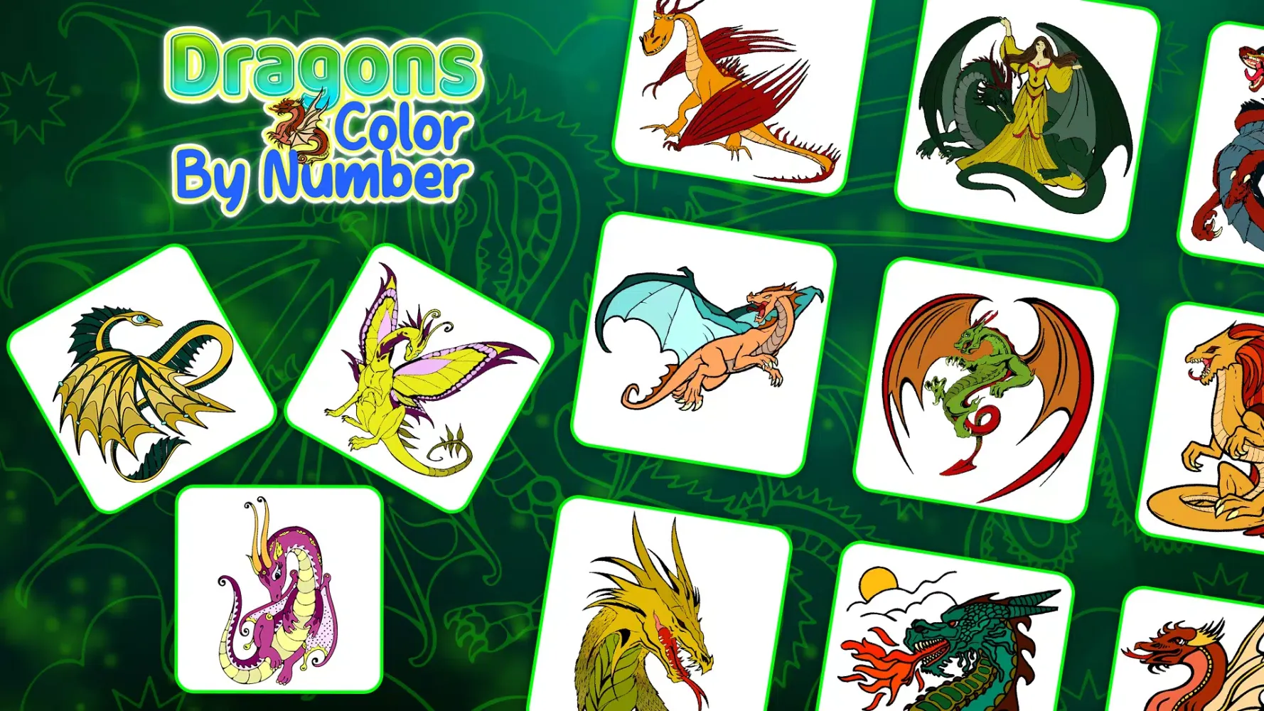 Dragons Paint By Number应用截图