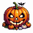 Halloween Pixel Art Coloring Halloween Pixel Art Coloring