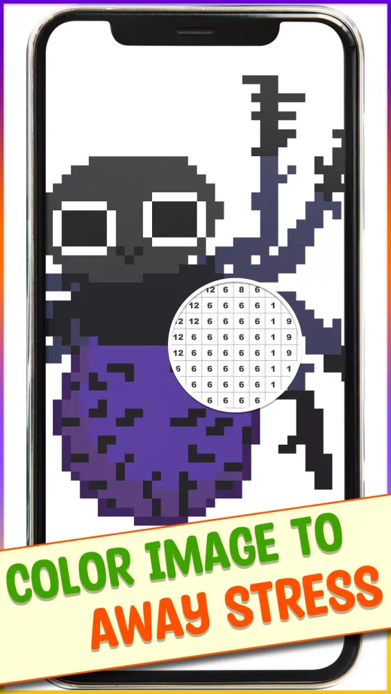 Halloween Pixel Art Coloring Screenshots
