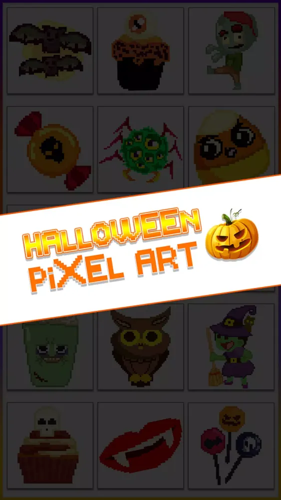 Halloween Pixel Art Coloring Screenshots