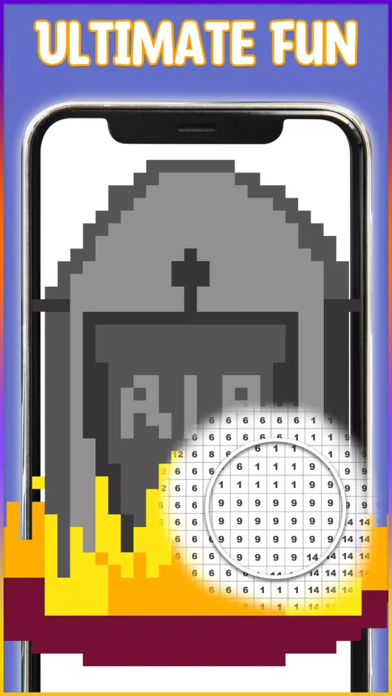 Halloween Pixel Art Coloring Screenshots