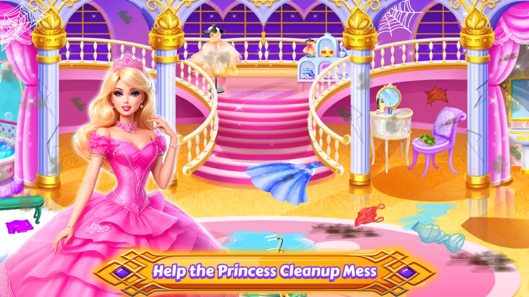 Ảnh chụp màn hình của Princess Room Cleanup Washer