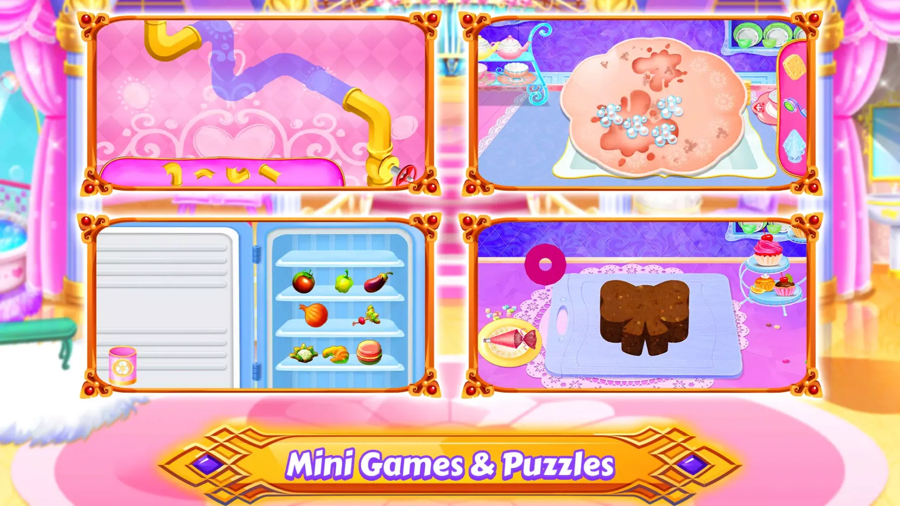 Ảnh chụp màn hình của Princess Room Cleanup Washer