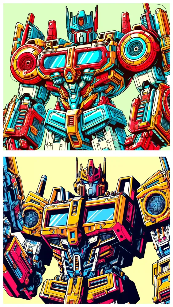 Robots Color By Number Book Screenshots