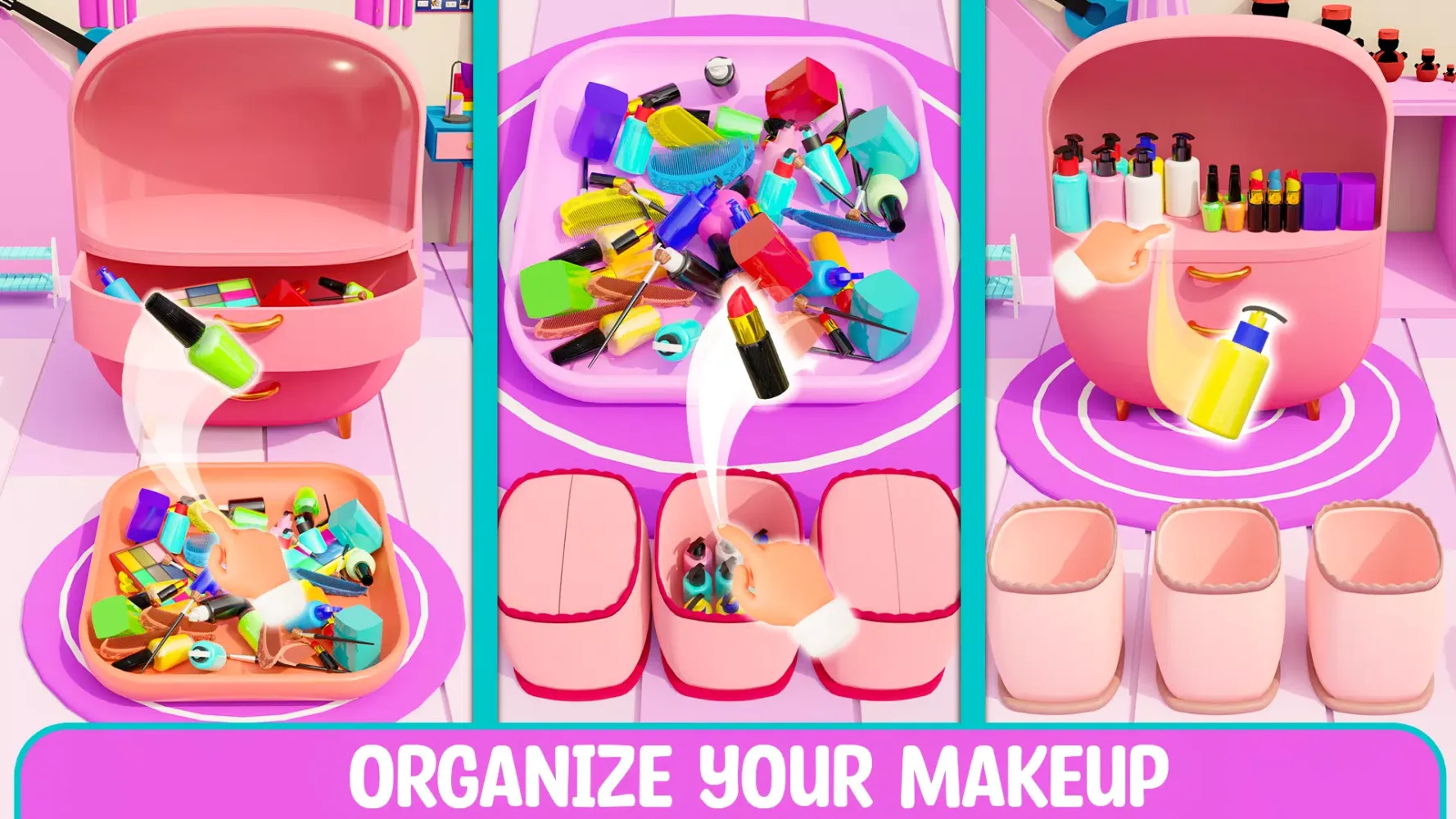 Capturas de tela do DIY Beauty Organizer