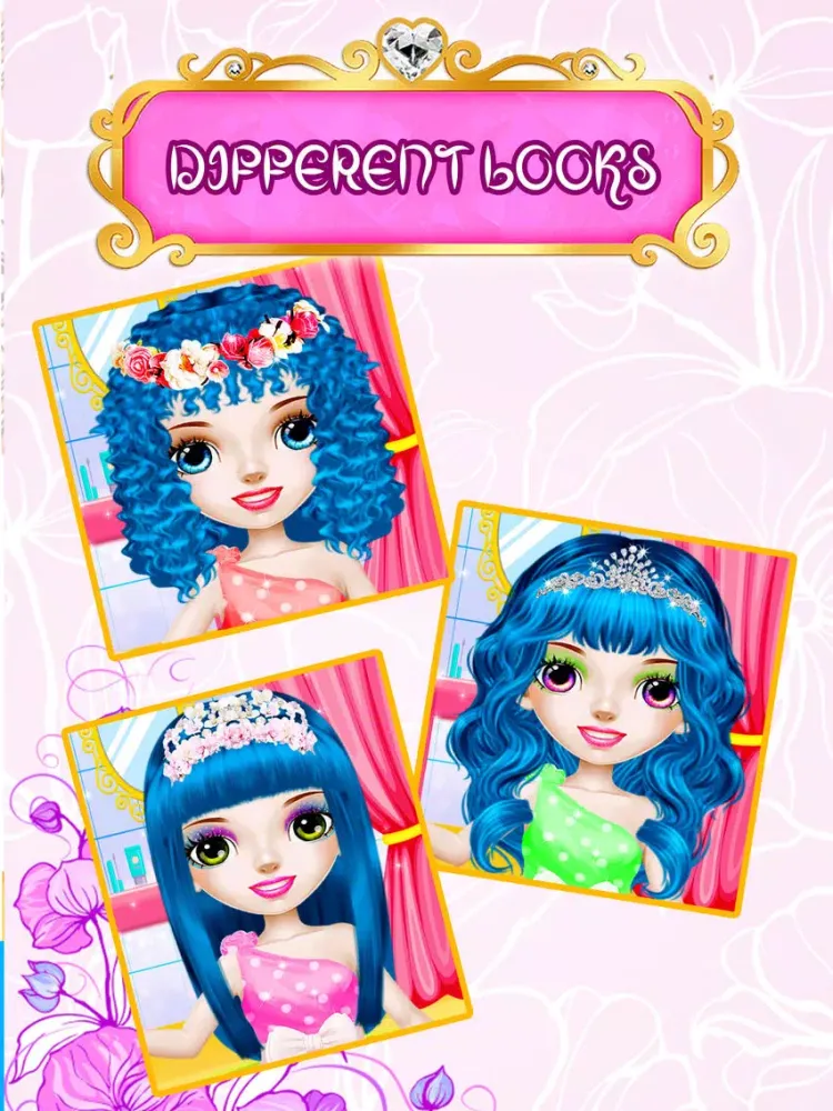 Princess Hair Saloon Game iPad  Screenshots
