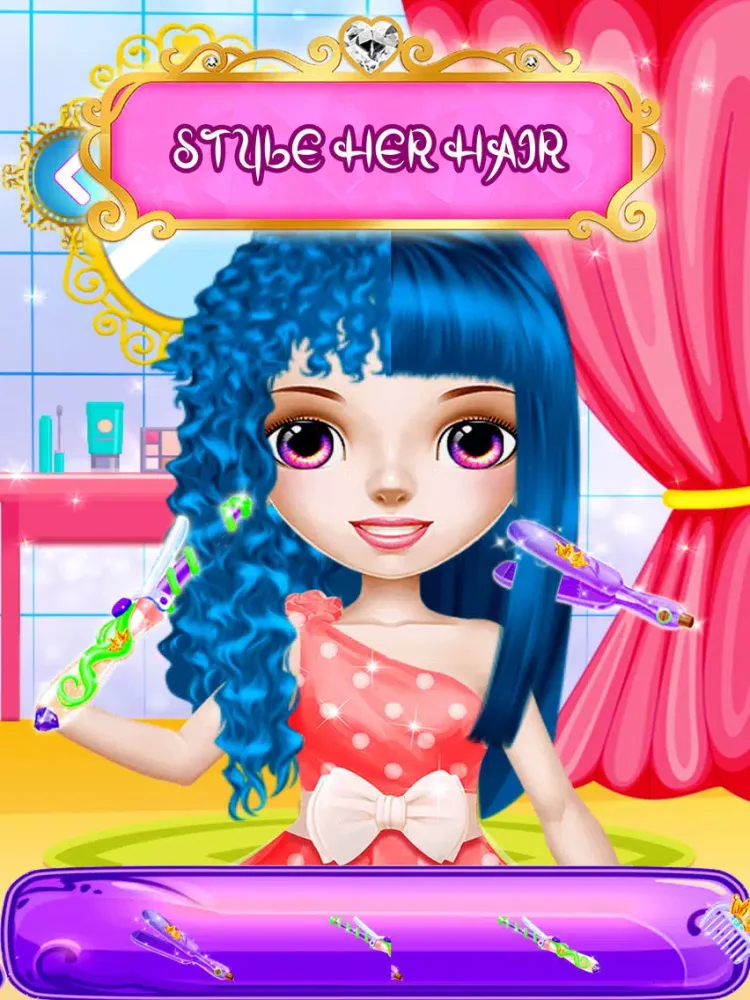Princess Hair Saloon Game iPad  Screenshots