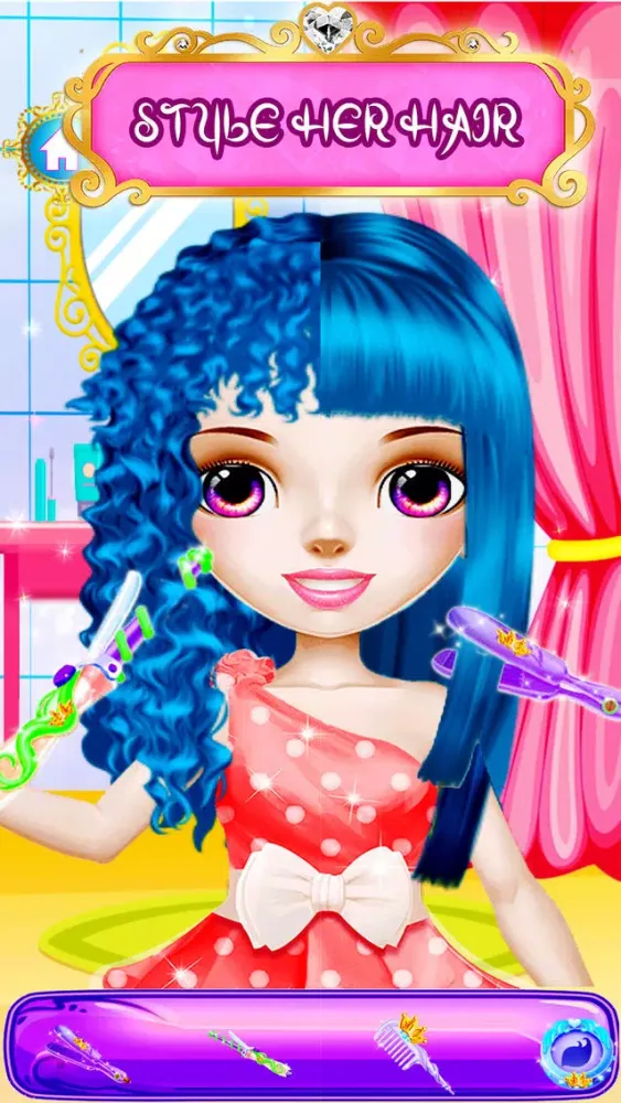Princess Hair Saloon Game Screenshots