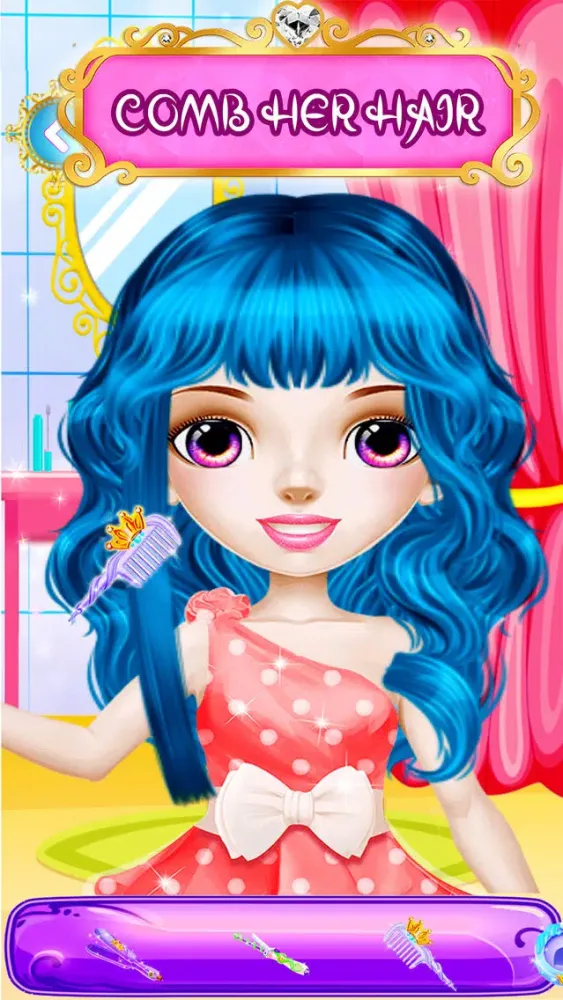 Princess Hair Saloon Game Screenshots