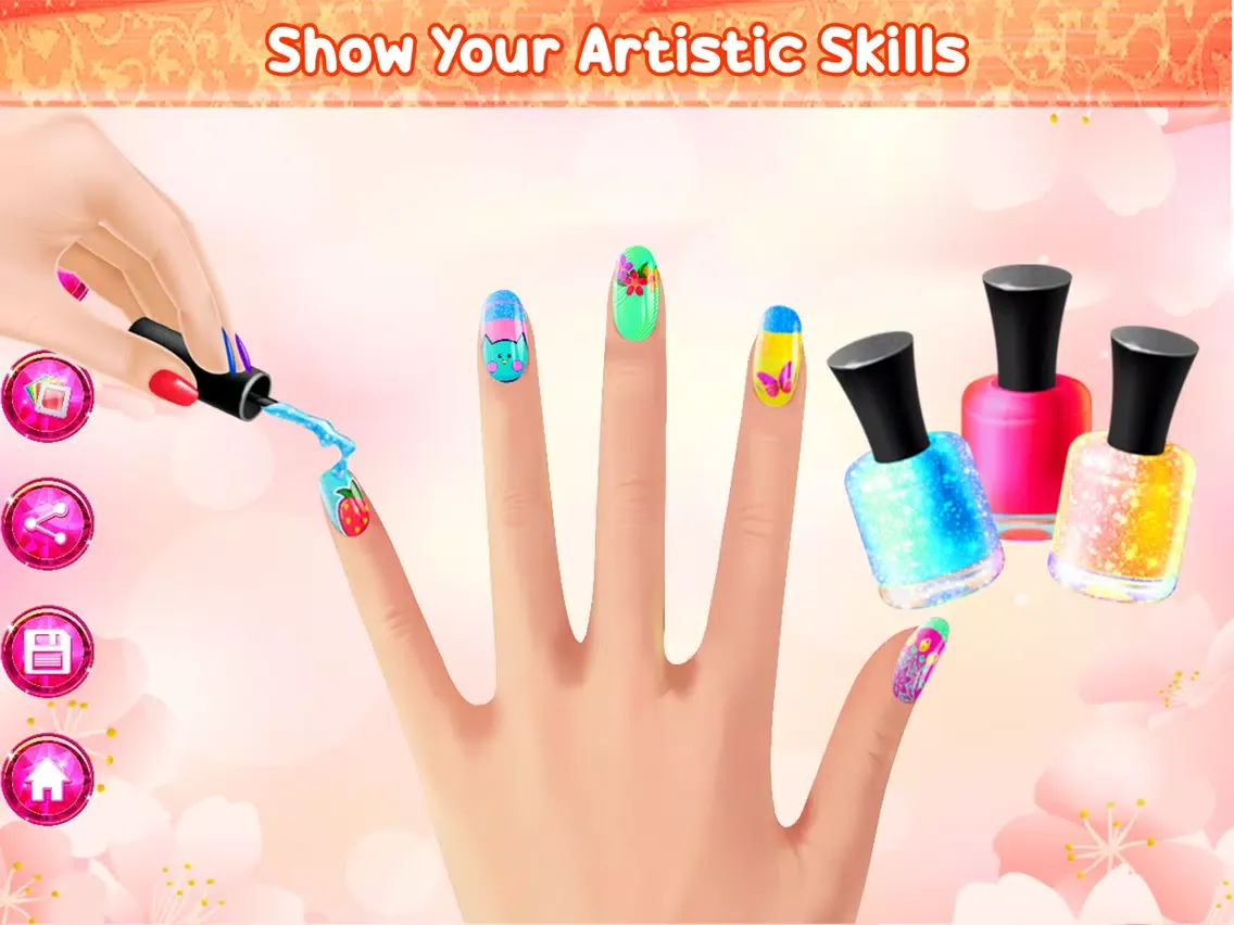 Capturas de tela do Nails Coloring Book iPad 