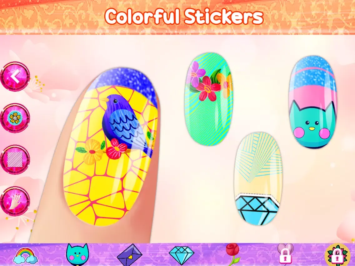 Capturas de tela do Nails Coloring Book iPad 